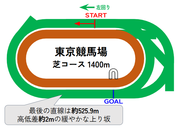 東京競馬場のコース図