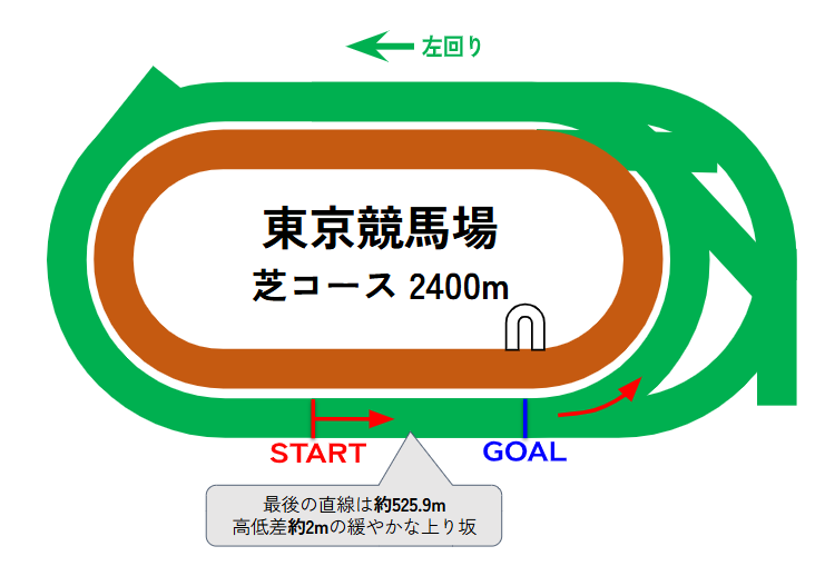 東京競馬場のコース図